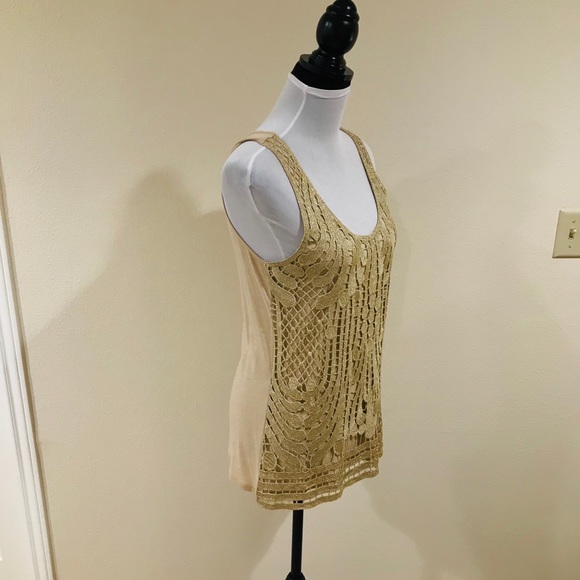 EXPRESS Crocheted metallic tank - Picture 7 of 9